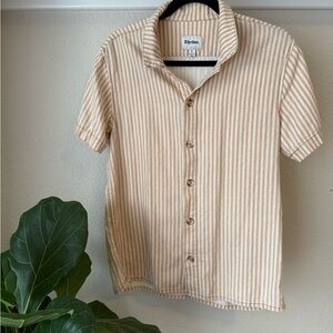 Rhythm Tan Striped linen Shirt